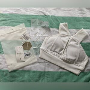 NWT sz small sphinx bra in white